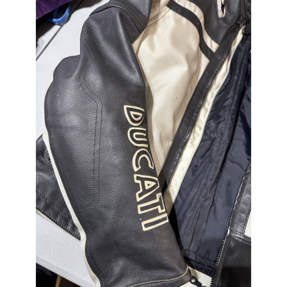 Vintage‎ Ducati Performance Leather Motorcycle Jacket Size XL (With Pad) - Picture 5 of 11